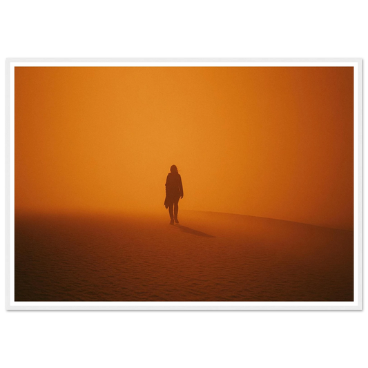 The Saffron Wanderer - Framed Poster - 30x40 cm / 12x16″ - Black frame