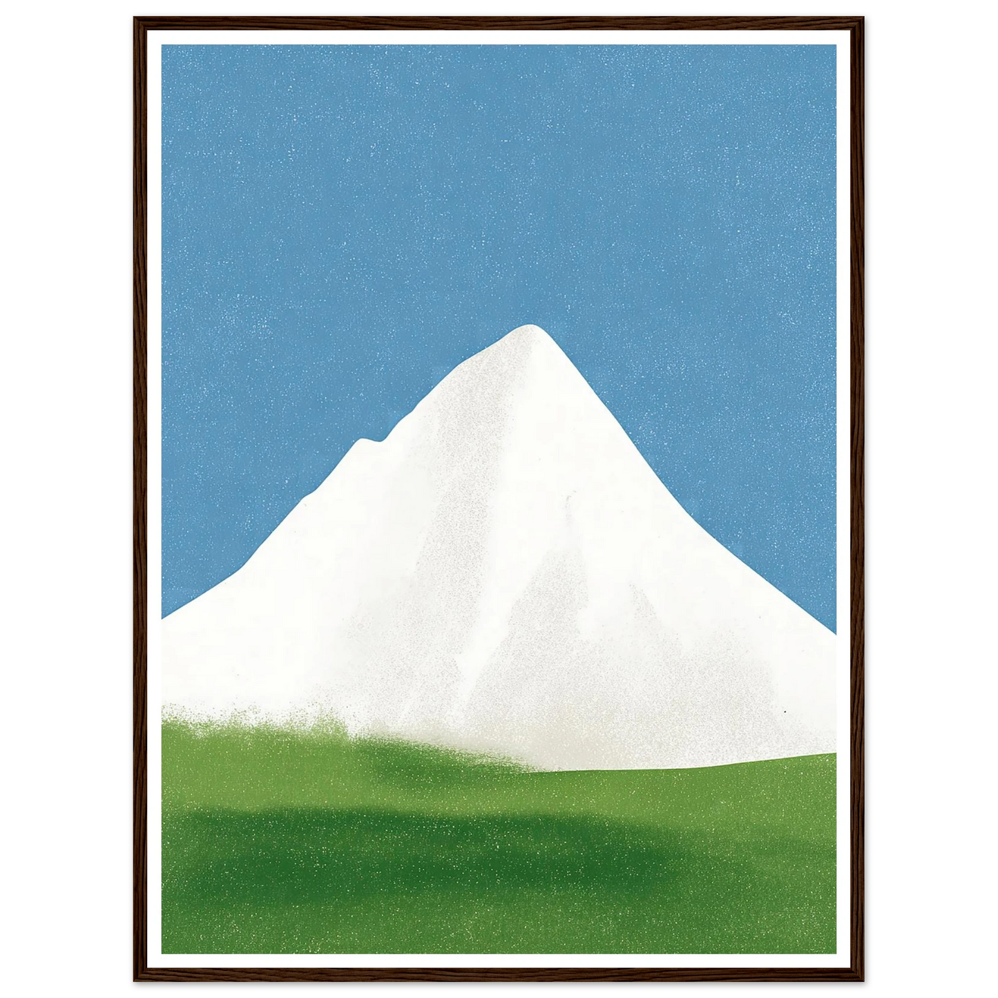 The Simple Majesty of Fire and Ice - Framed Poster - 30x40 cm / 12x16″ - Black frame