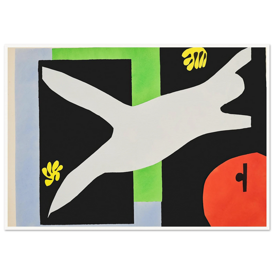 The swimmer in the tank (1947) Art Print | Henri Matisse - Framed Poster - 30x40 cm / 12x16″ - Black frame