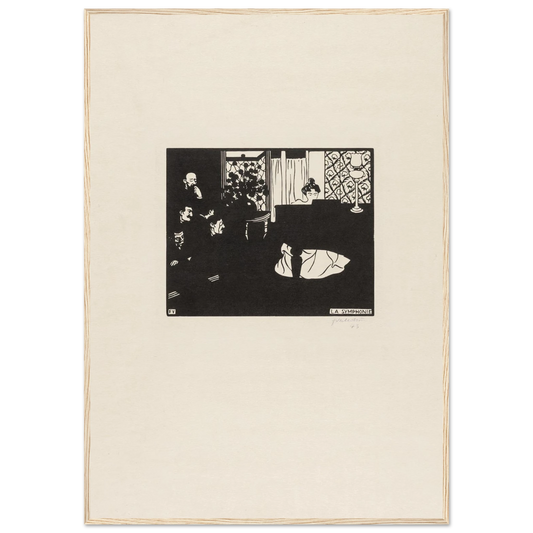 The Symphony (1897) Art Print | Felix Vallotton - Framed Poster - 30x40 cm / 12x16″ - Black frame