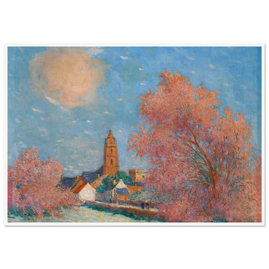 The Tamaris Trees Art Print | Ferdinand du Puigaudeau - Framed Poster - 30x40 cm / 12x16″ - Black frame