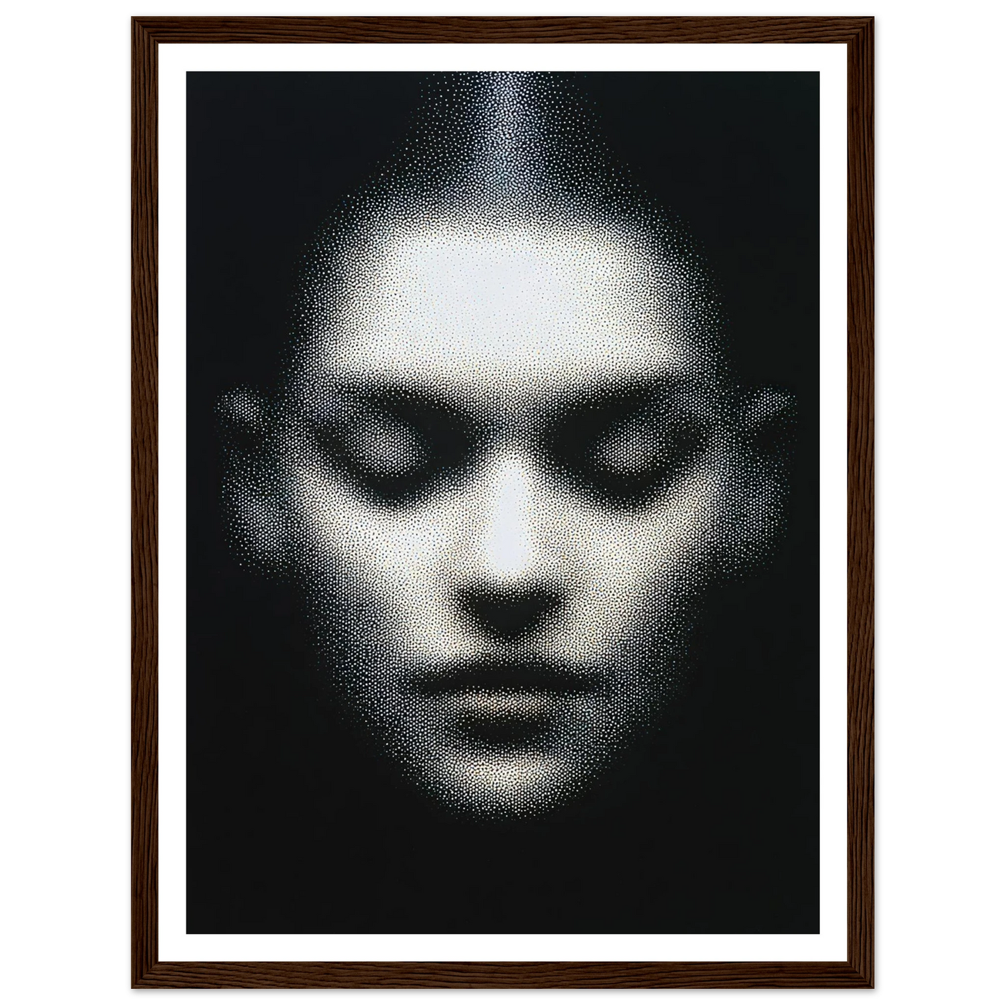 The Unseen Face - Framed Poster - 30x40 cm / 12x16″ - Black frame