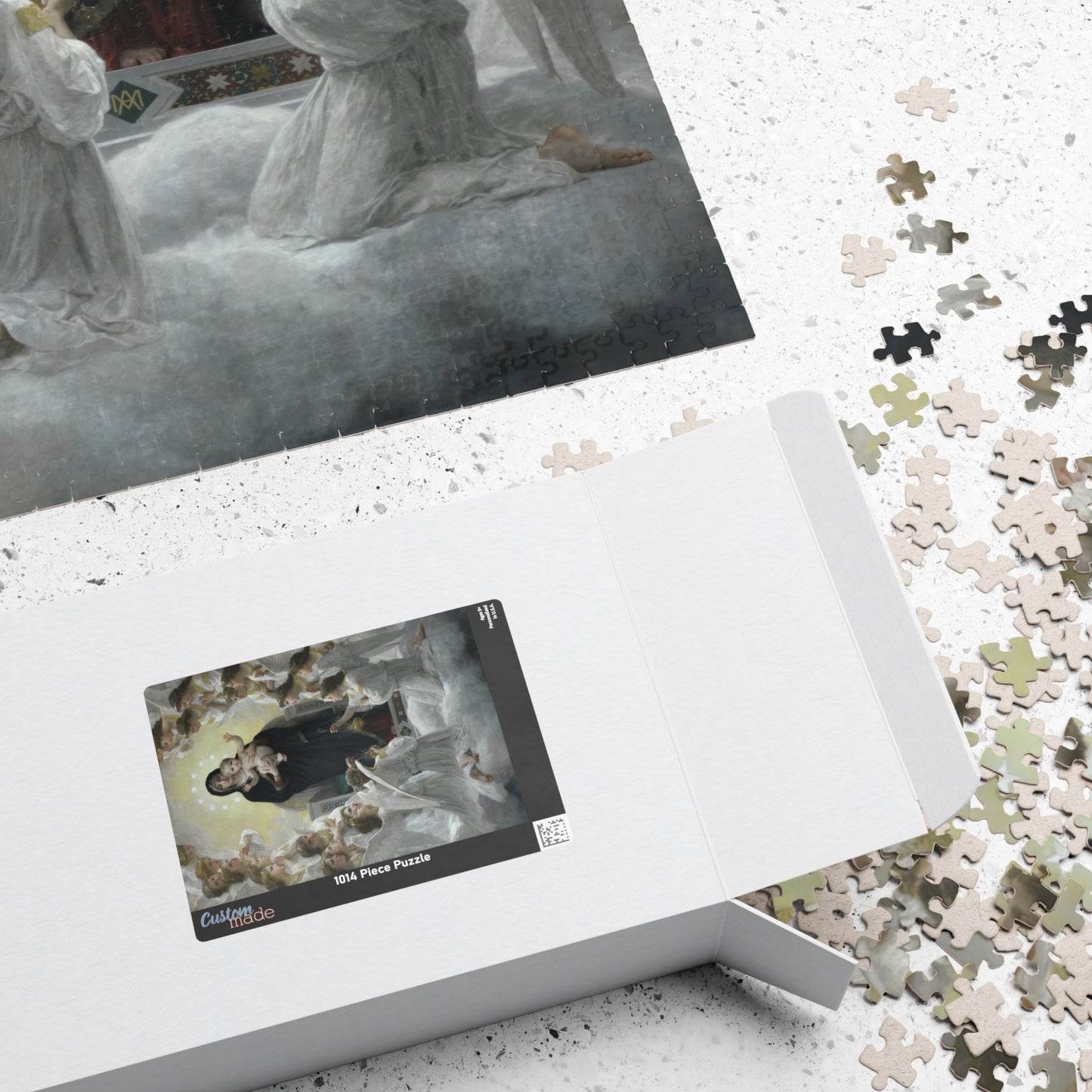 The Virgin With Angels Puzzle | William-Adolphe Bouguereau - - 1014 pcs (Vertical) -