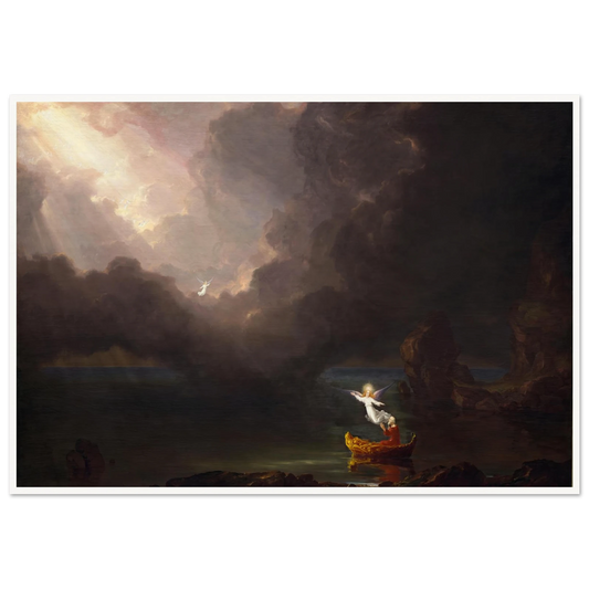 The Voyage of Life – Old Age (1842) Art Print | Thomas Cole - Framed Poster - 30x40 cm / 12x16″ - Black frame