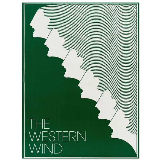 The Western Wind Art Print | US Information Agency - Framed Poster - 30x40 cm / 12x16″ - Black frame