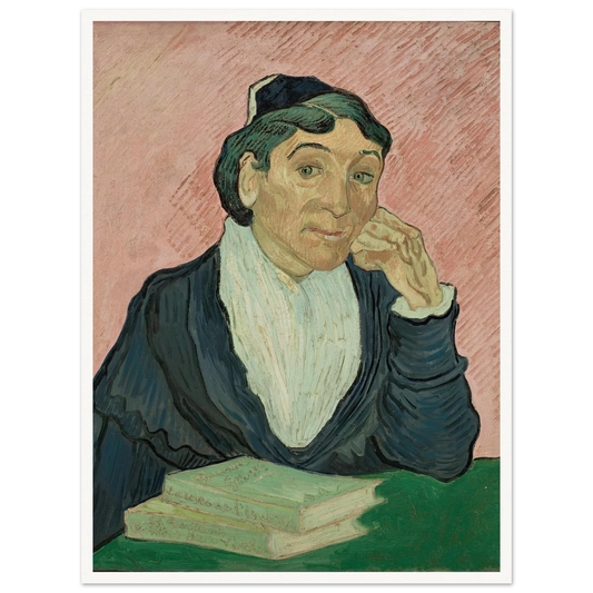 The Woman from Arles (1890) Art Print | Vincent van Gogh - Framed Poster - 30x40 cm / 12x16″ - Black frame
