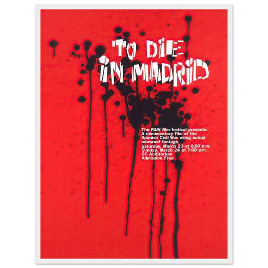 To die in Madrid Art Print | National Institutes of Health - Framed Poster - 30x40 cm / 12x16″ - Black frame