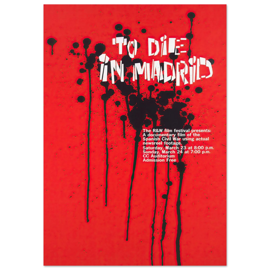 To die in Madrid Art Print | National Institutes of Health - Framed Poster - 30x40 cm / 12x16″ - Black frame