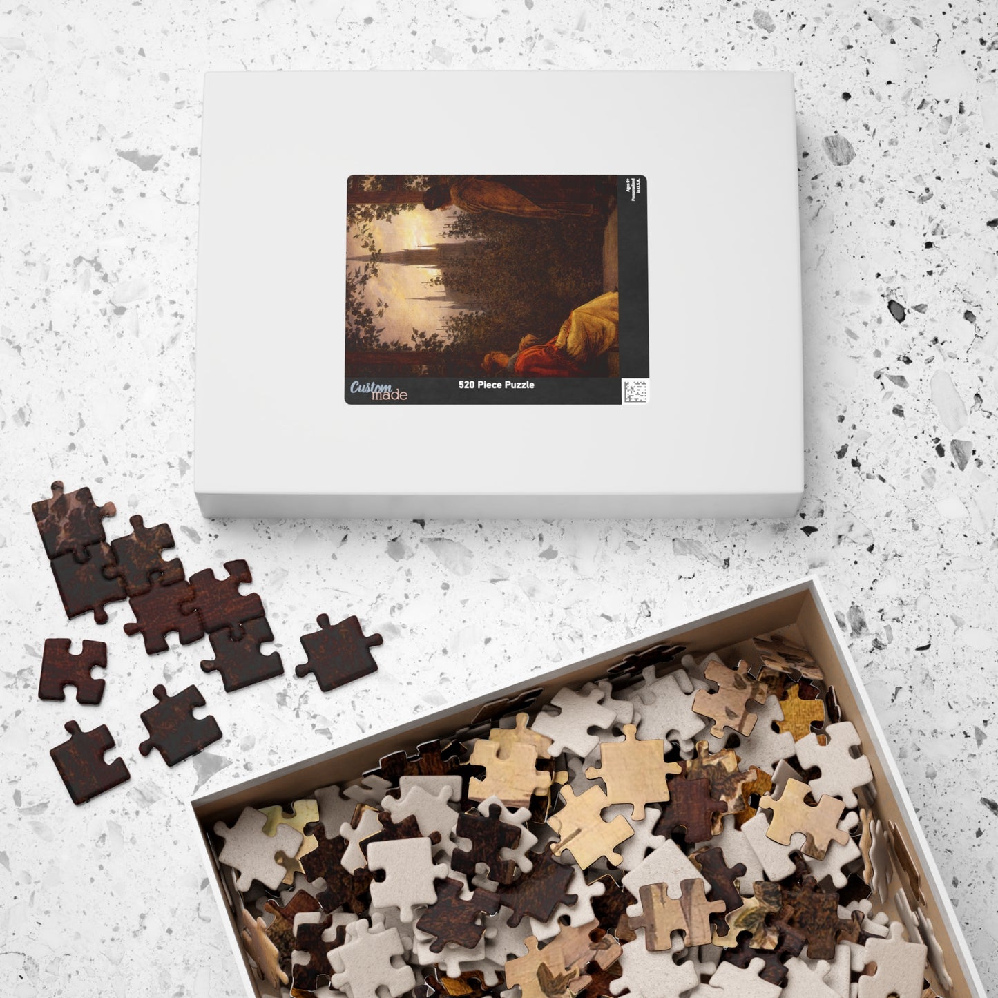 Tonnelle à Greifswald Puzzle | Caspar David Friedrich - - 252 pcs (Vertical) -