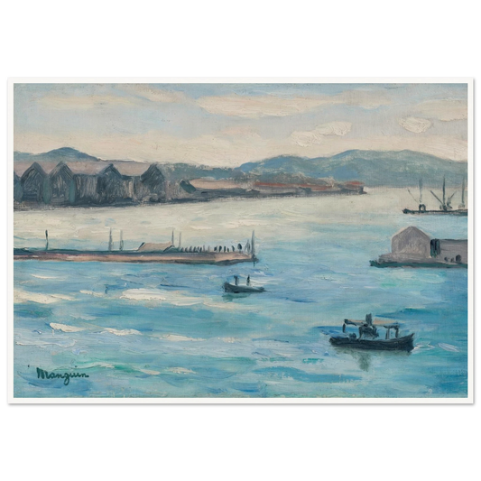 Toulon, l’entrée de la Rade (1926-1927) Art Print | Henri Manguin - Framed Poster - 30x40 cm / 12x16″ - Black frame