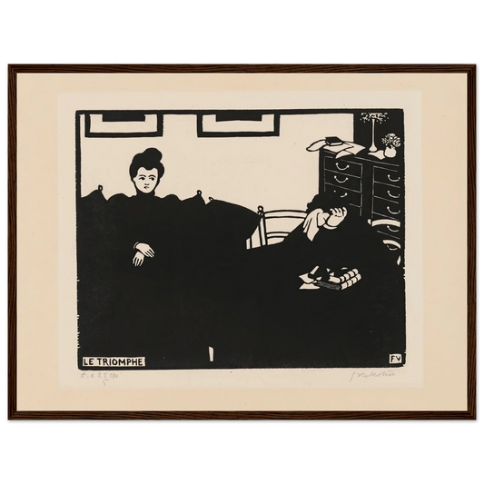 Triumph (Le Triomphe) (1898) Art Print | Felix Vallotton - Framed Poster - 30x40 cm / 12x16″ - Black frame