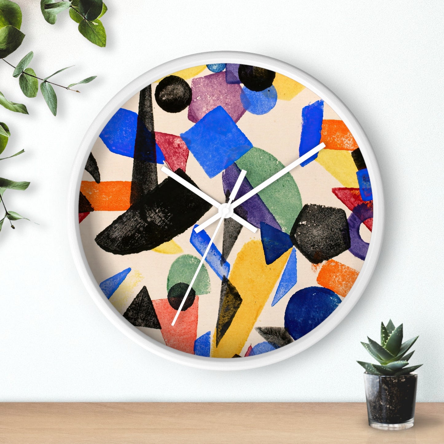 Untitled (ca. 1920) Wall Clock | Jay Van Everen - White - White Base - 10"