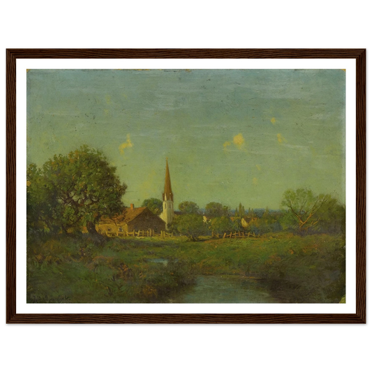 Untitled Pioneer Church Art Print | Julian Onderdonk - Framed Poster - 30x40 cm / 12x16″ - Black frame