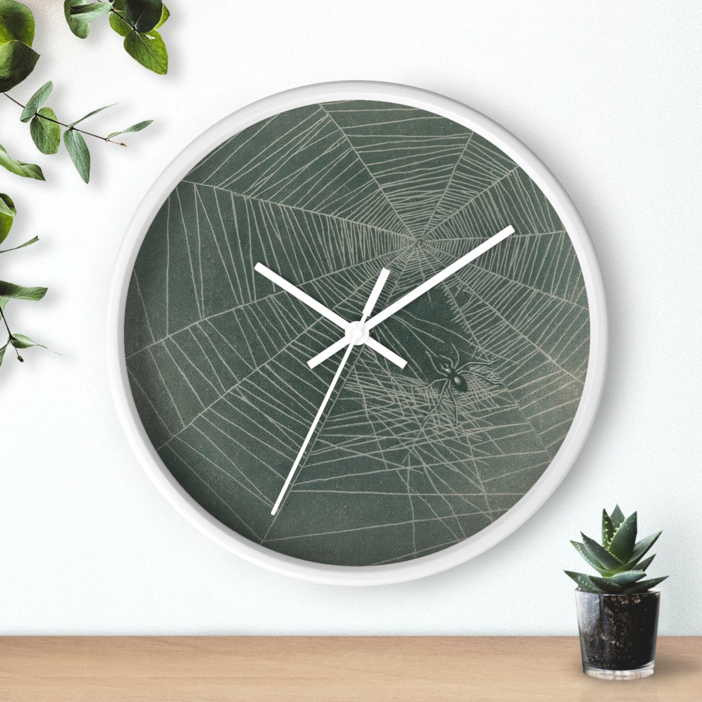 Untitled Wall Clock | Anonymous - White - White Base - 10"
