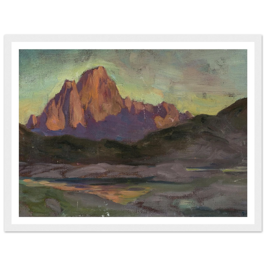 Vaagakallen. Study from Lofoten (1901) Art Print | Anna Boberg - Framed Poster - 30x40 cm / 12x16″ - Black frame