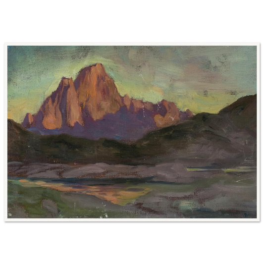 Vaagakallen. Study from Lofoten (1901) Art Print | Anna Boberg - Framed Poster - 30x40 cm / 12x16″ - Black frame
