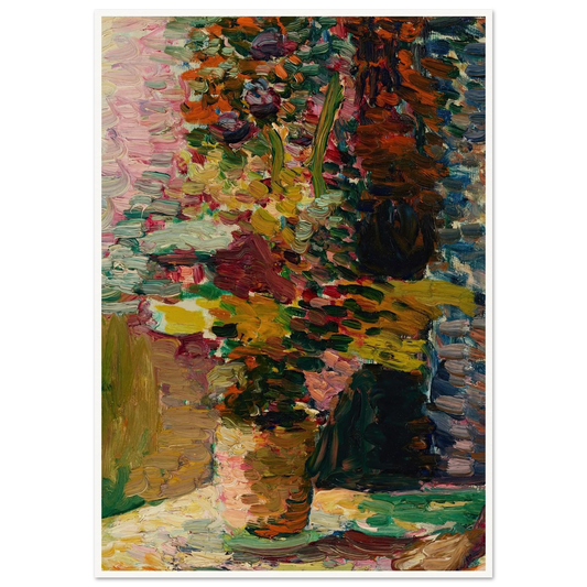 Vase de fleurs (1898-1900) Art Print | Henri Matisse - Framed Poster - 30x40 cm / 12x16″ - Black frame