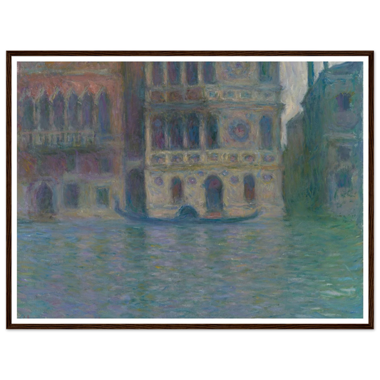 Venice, Palazzo Dario (1908) Art Print | Claude Monet - Framed Poster - 30x40 cm / 12x16″ - Black frame