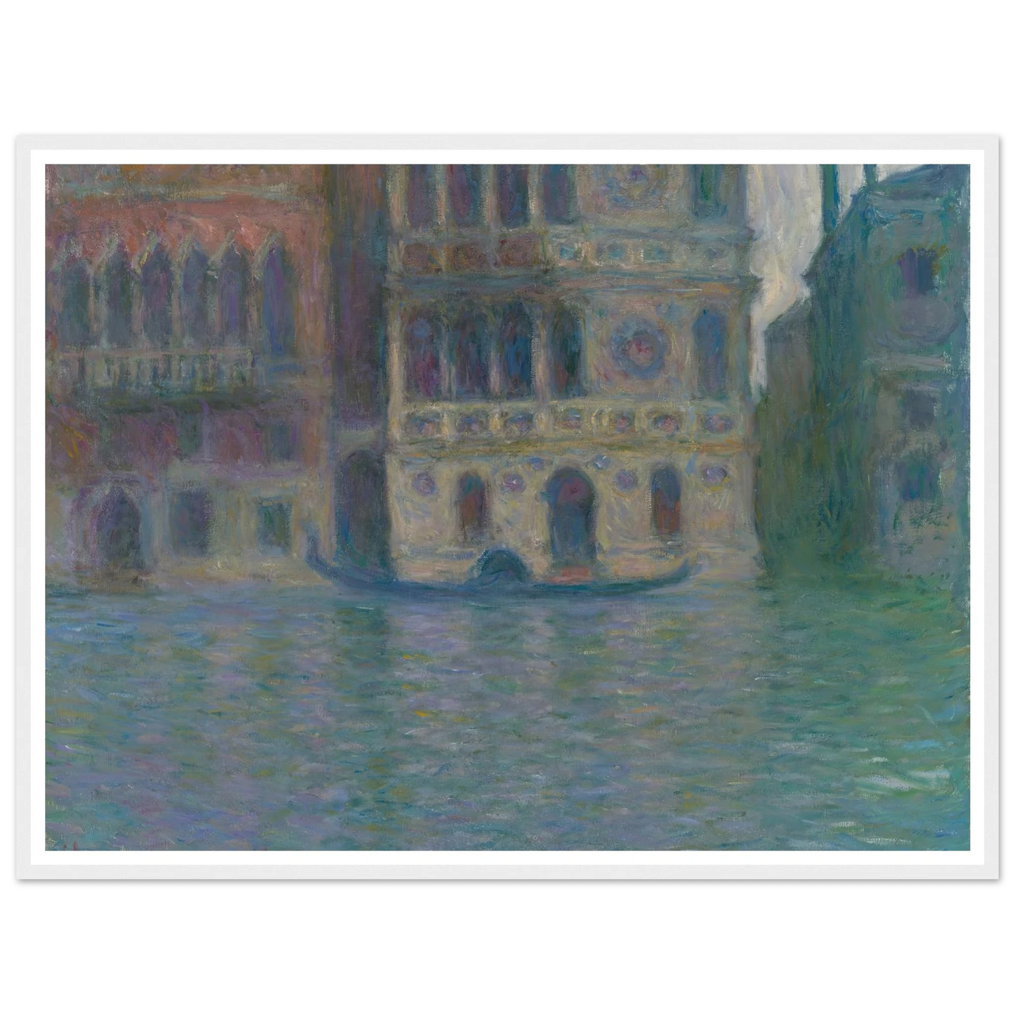 Venice, Palazzo Dario (1908) Art Print | Claude Monet - Framed Poster - 30x40 cm / 12x16″ - Black frame