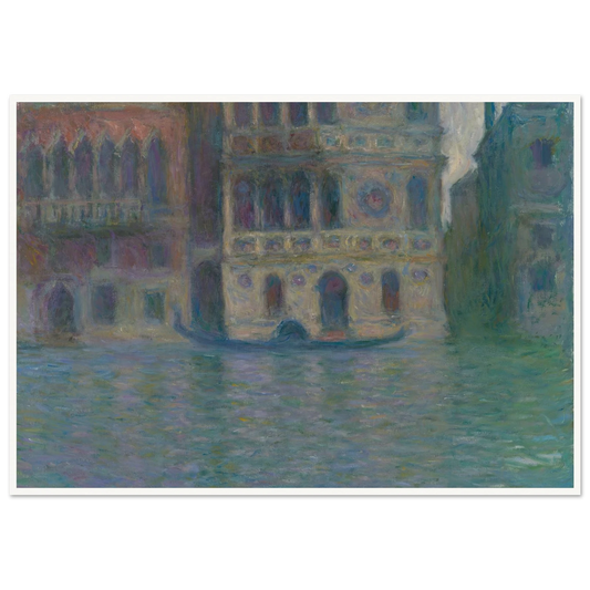Venice, Palazzo Dario (1908) Art Print | Claude Monet - Framed Poster - 30x40 cm / 12x16″ - Black frame