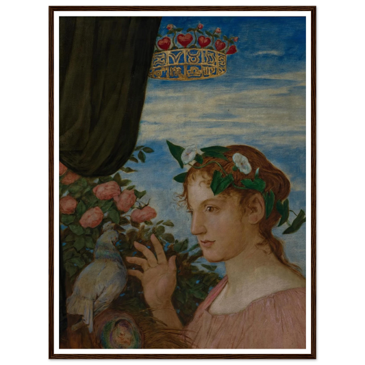 Venus (Freya) (1906) Art Print | Hans Thoma - Framed Poster - 30x40 cm / 12x16″ - Black frame