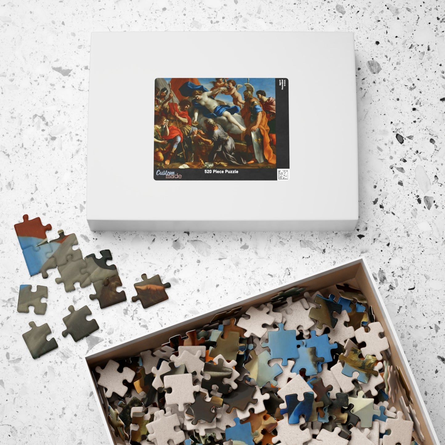 Venus Pouring a Balm on the Wound of Aeneas Puzzle | Giovanni Francesco Romanelli - - 252 pcs (Horizontal) -