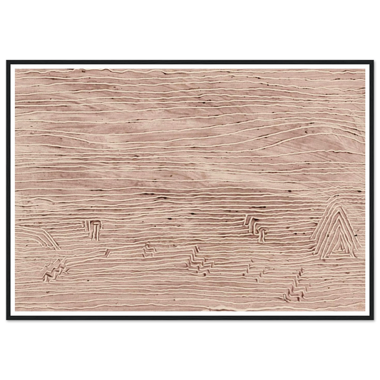 Versandete Siedelung (1935) Art Print | Paul Klee - Framed Poster - 30x40 cm / 12x16″ - Black frame