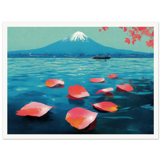 Vertical Texture of a Farewell - Framed Poster - 30x40 cm / 12x16″ - Black frame