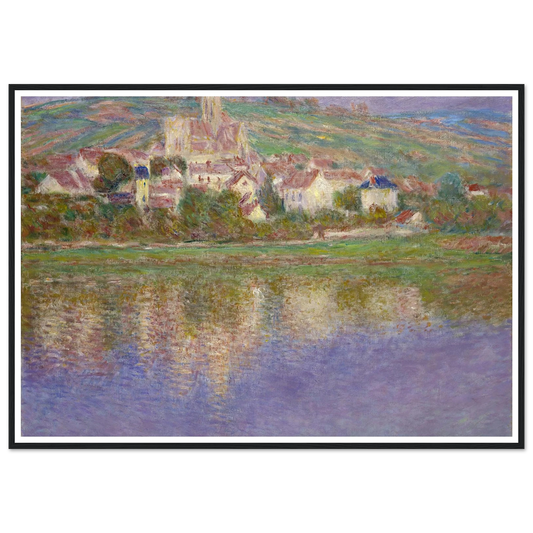 Vétheuil (1901) Art Print | Claude Monet - Framed Poster - 30x40 cm / 12x16″ - Black frame