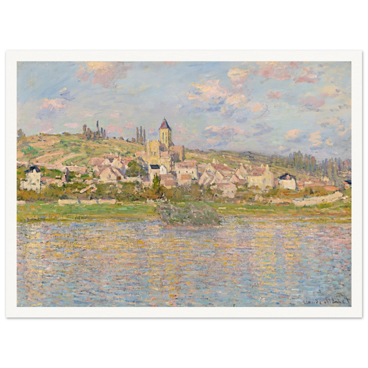 Vétheuil Art Print | Claude Monet - Framed Poster - 30x40 cm / 12x16″ - Black frame
