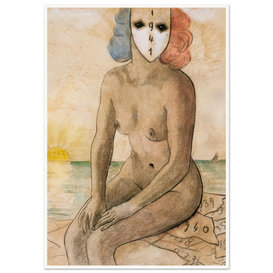 Victoire française (1940) Art Print | Francis Picabia - Framed Poster - 30x40 cm / 12x16″ - Black frame