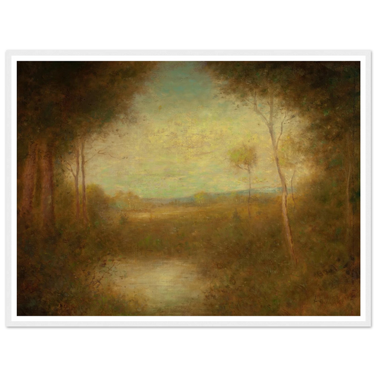 View from the Woods (1891) Art Print | Alexander Helwig Wyant - Framed Poster - 30x40 cm / 12x16″ - Black frame