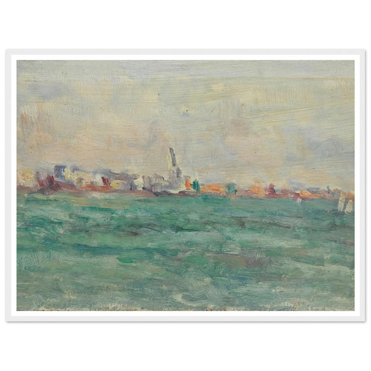 Vue de Paramé (1925) Art Print | Maximilien Luce - Framed Poster - 30x40 cm / 12x16″ - Black frame