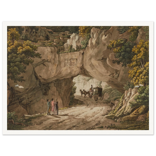 Vue de Pierre-Pertuis Art Print | Peter Birmann - Framed Poster - 30x40 cm / 12x16″ - Black frame