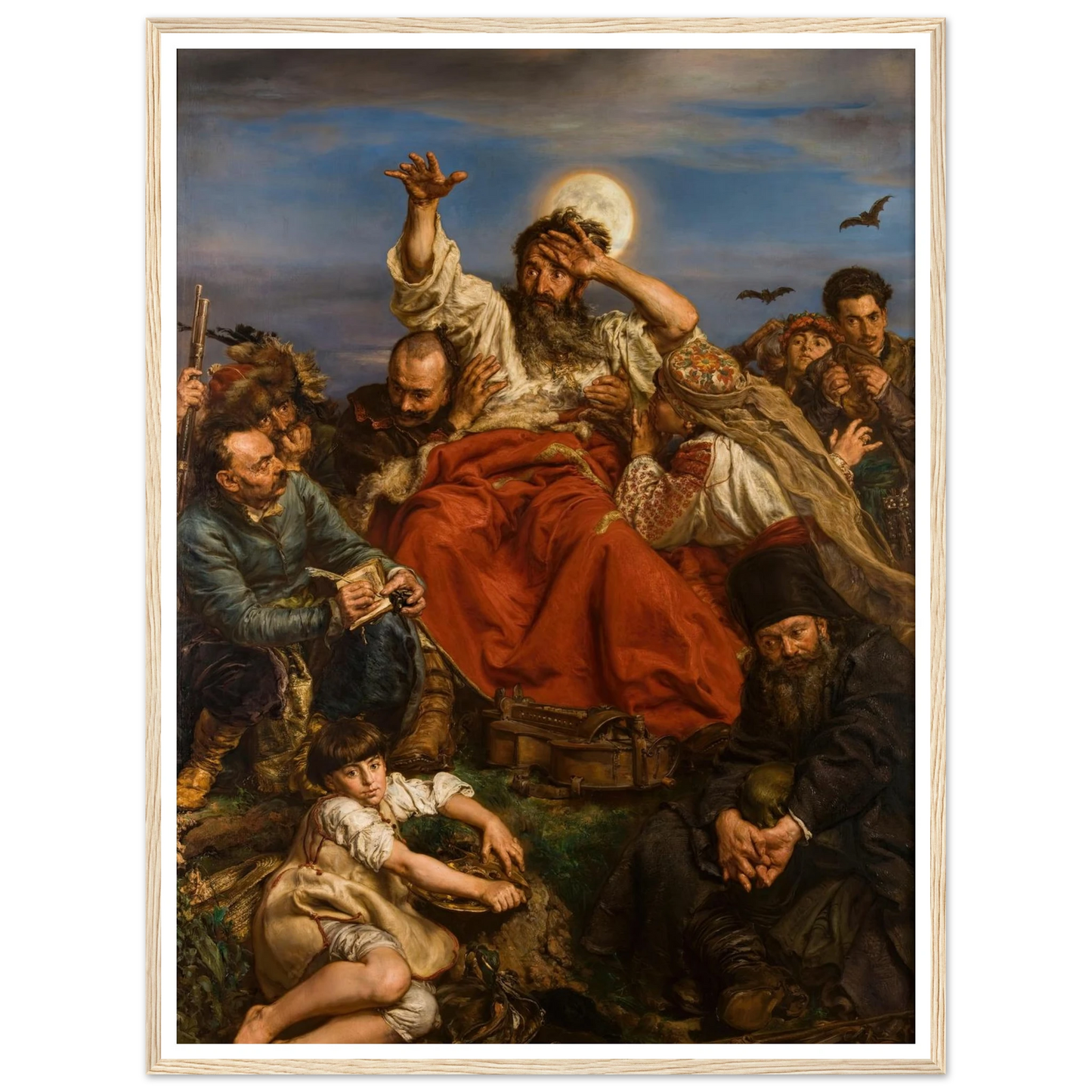 Wernyhora (1884) Art Print | Jan Matejko - Framed Poster - 30x40 cm / 12x16″ - Black frame