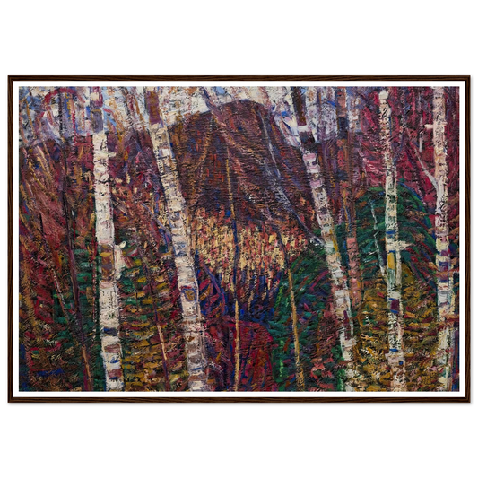 White Birches (c.1908) Art Print | Marsden Hartley - Framed Poster - 30x40 cm / 12x16″ - Black frame