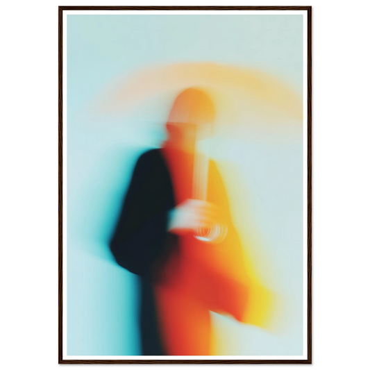 Woman with Umbrella - Framed Poster - 30x40 cm / 12x16″ - Black frame