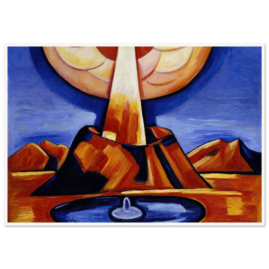 Yliaster (Paracelsus) (1932) Art Print | Marsden Hartley - Framed Poster - 30x40 cm / 12x16″ - Black frame
