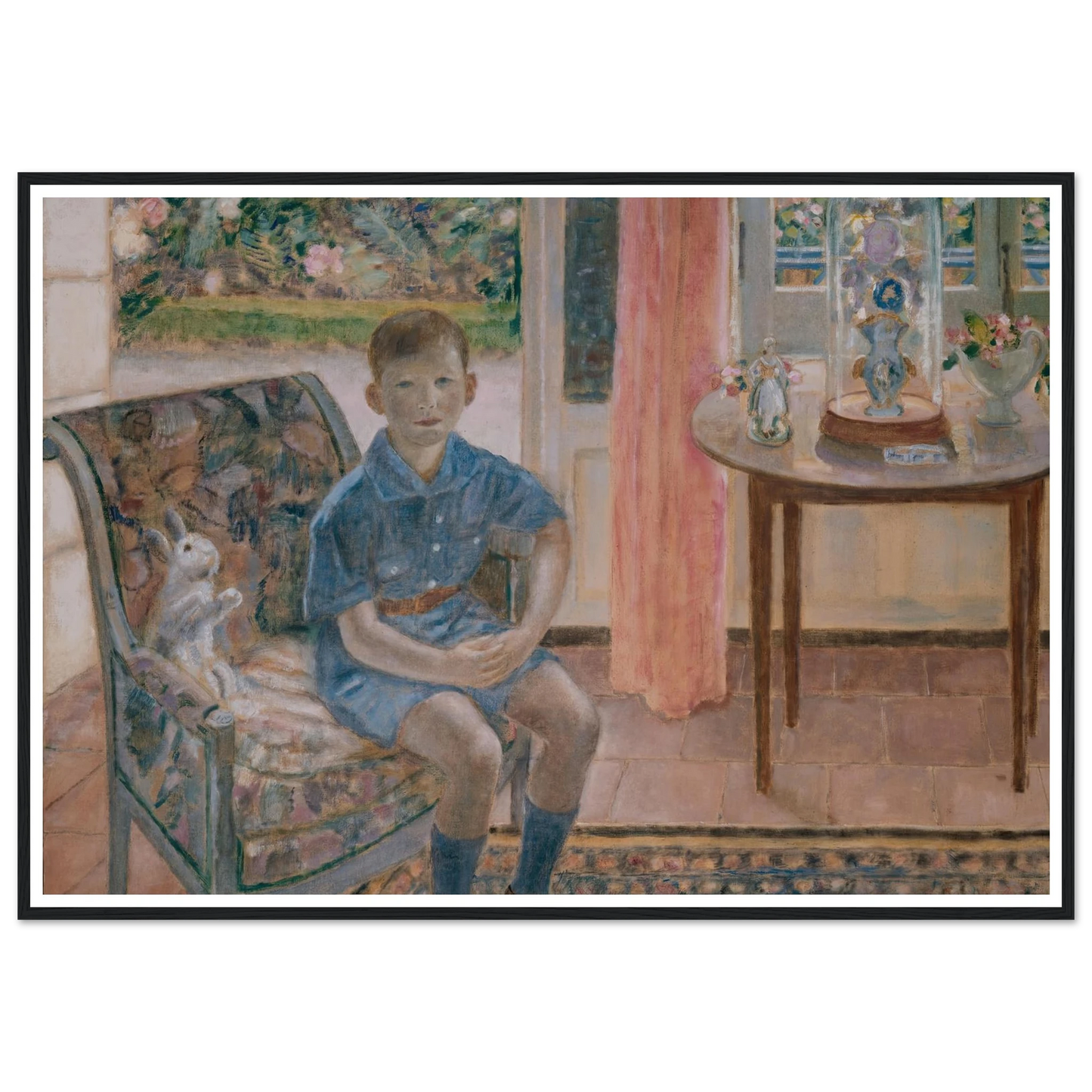 Youth (1926) Art Print | Frederick Carl Frieseke - Framed Poster - 30x40 cm / 12x16″ - Black frame