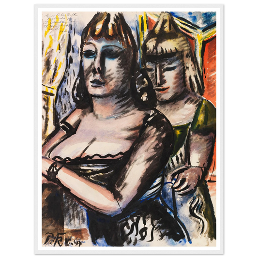 Zirkusdiva (1947) Art Print | Paul Kleinschmidt - Framed Poster - 30x40 cm / 12x16″ - Black frame