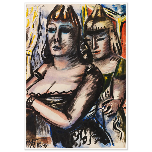 Zirkusdiva (1947) Art Print | Paul Kleinschmidt - Framed Poster - 30x40 cm / 12x16″ - Black frame