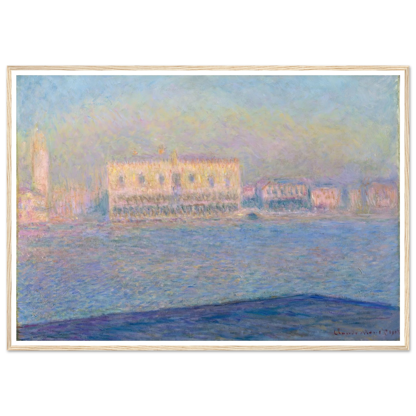 The Doge’s Palace Seen from San Giorgio Maggiore (1908) Art Print | Claude Monet-Quipham Collections