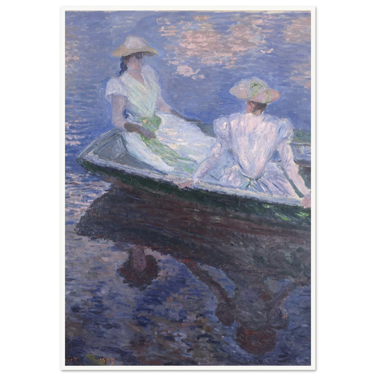 On The Boat Art Print | Claude Monet-Quipham Collections
