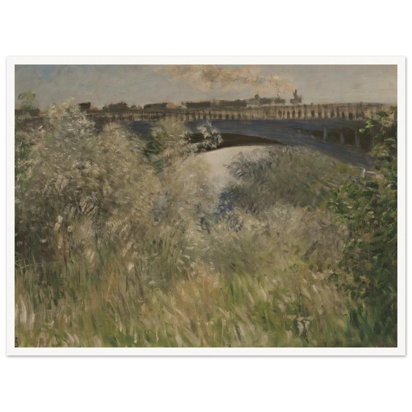 Le Pont d` Argenteuil (1875) Art Print | Claude Monet-Quipham Collections