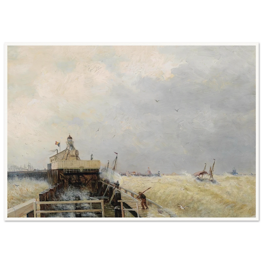 Hafen in Ostende Art Print | Hermann Ottomar Herzog-Quipham Collections