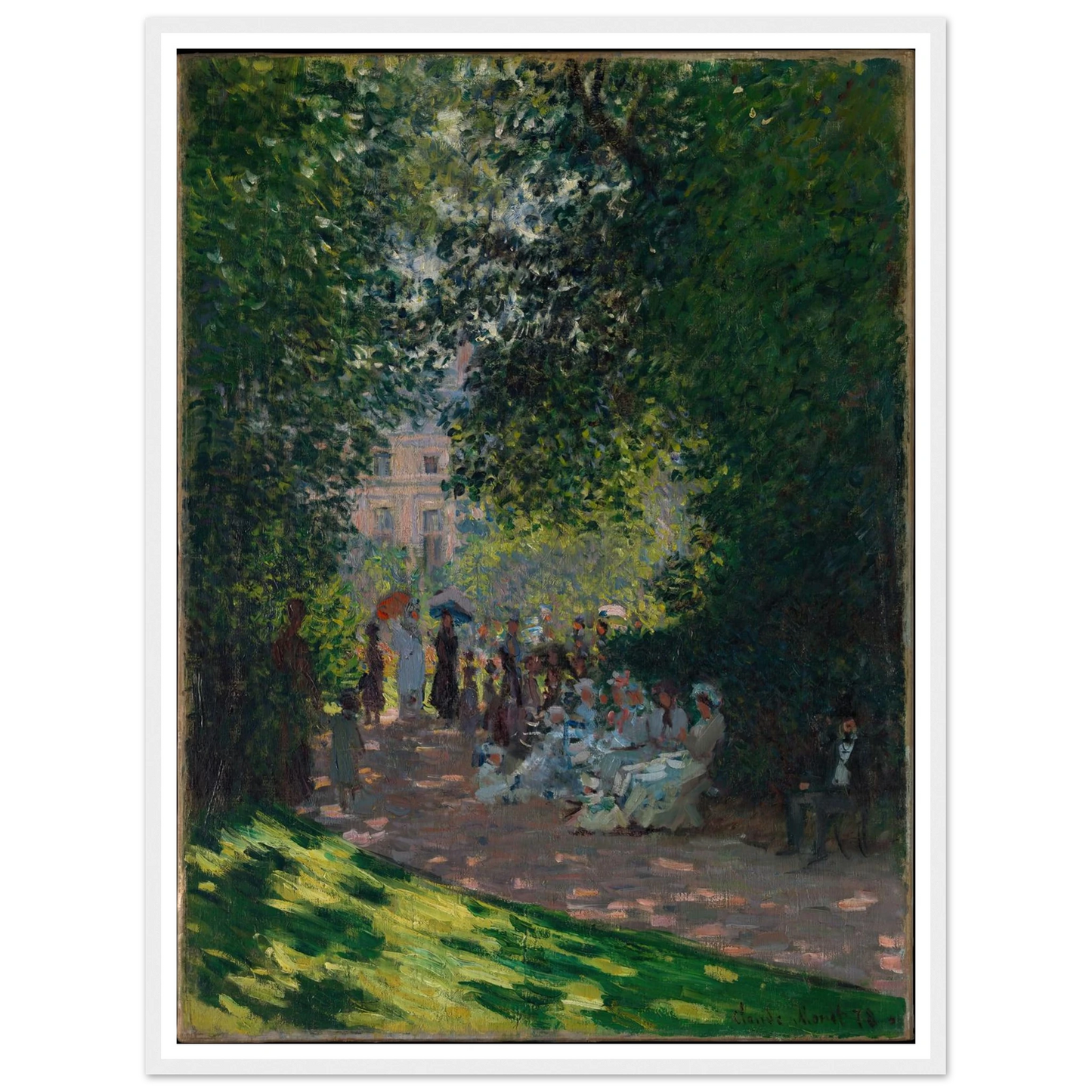 The Parc Monceau (1878) Art Print | Claude Monet-Quipham Collections
