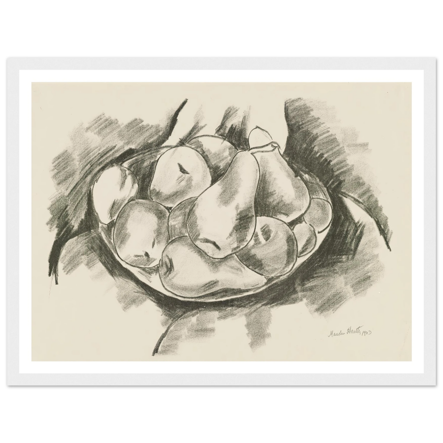 Dish of Apples and Pears (1923) Art Print | Marsden Hartley-Quipham Collections