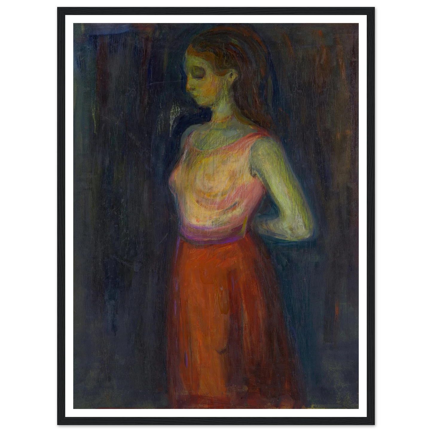 Study of a Model (1898) Art Print | Edvard Munch-Quipham Collections