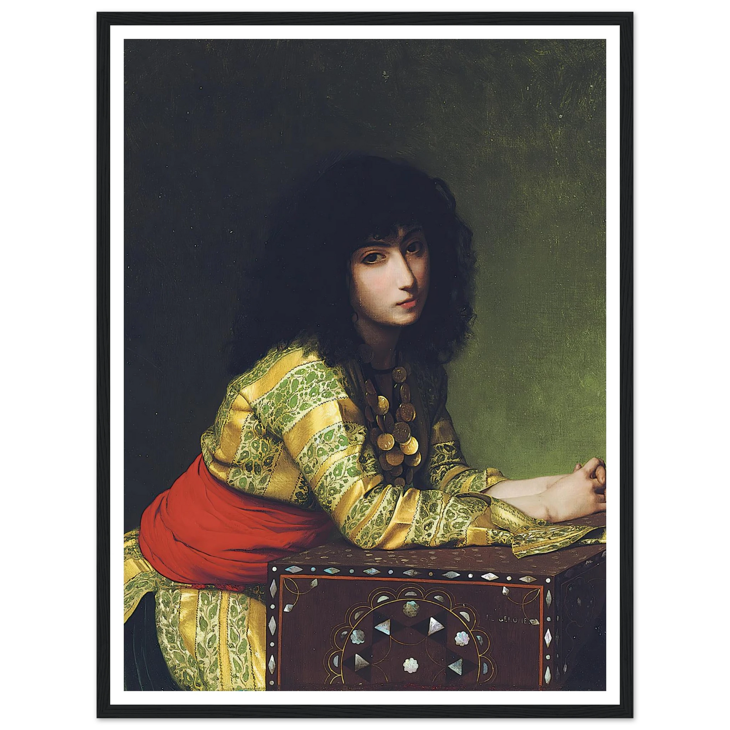 Egyptian girl (circa 1877) Art Print | Jean Leon Gerome-Quipham Collections