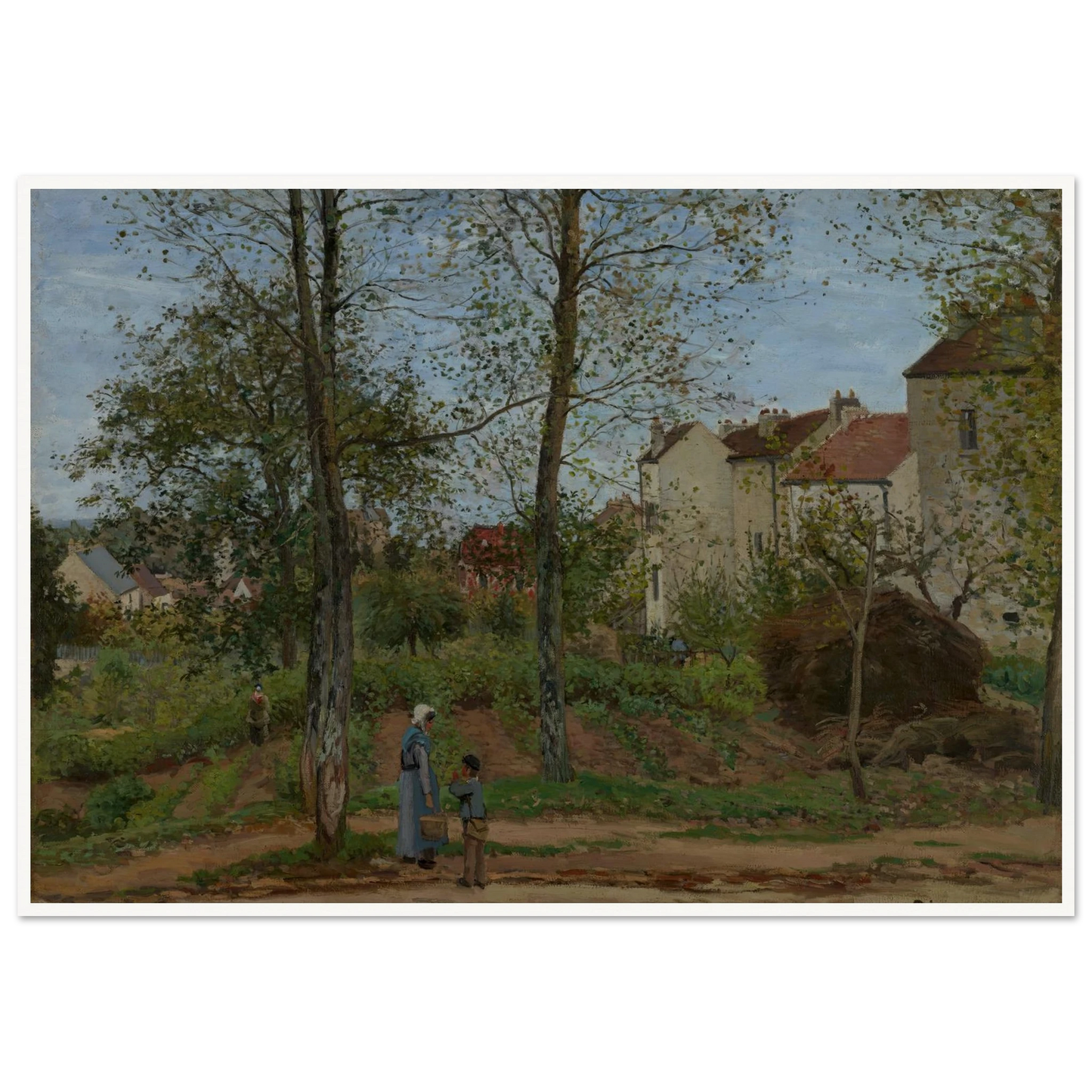 Landscape at Louveciennes (1870) Art Print | Camille Pissarro-Quipham Collections